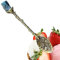 Crystal Metal Spoon - Cuchara de aleación antigua de alto , estilo vintage, cuchara de piedra cruda cristalina natural, ideal para cucharas