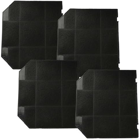 vhbw 4x filtro a carboni attivi compatibile con Faber 112.0157.243 cappe aspiranti - 26,5 x 23,7 x 1,6 cm