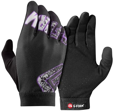 G-Form Tempo MTB Handschuhe, Schwarz/Lila, Youth S/M