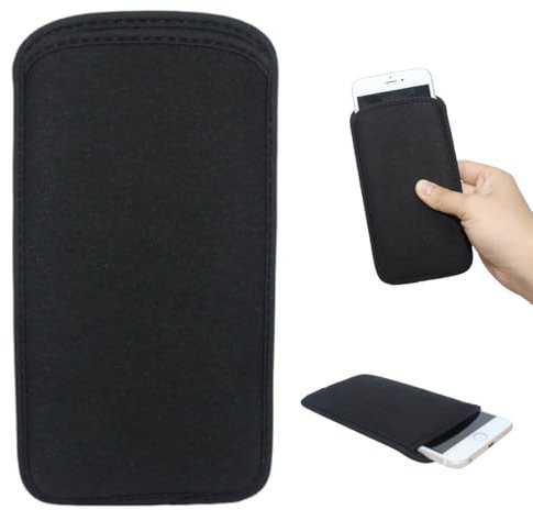 GXGM Custodia Universale per Tutte le Marche e i Modelli Fino a 16.5CM,Calzino Protettivo in Neoprene,Custodia Antiurto,Classic Nero Custodia