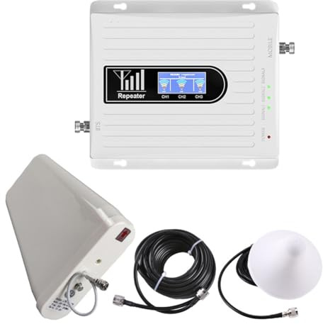 Wrtysully B1 B3 B8 Signalverstärker Tri-Band-Verstärker 900 1800 2100 MHz GSM WCDMA LTE Universal-Signalverstärker-Repeater-Kit EU Stecker