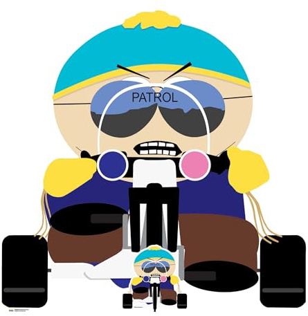 Star Cutouts SC4697 South Park Cartman “Cop” Mini Cardboard Cutout (93cm) – Comedy Patrol Pose for Fans, Desk Displays & Gift Giving