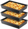 Osmond 3 Stcs Detroit Pizza Pan Carbon Steel Detroit Pizza PAN Non -Stick Sizilian Style Pizza Pan Teller Vorgewürzter Backware Küchenware