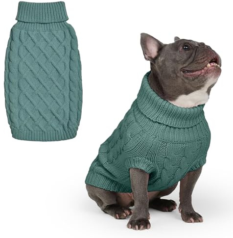 Spark Paws Dog Sweater, Knit Jumper | Ultra Soft Pet Sweater for Small, Medium & Large Dogs Jacket for French Bulldogs & Big Dogs