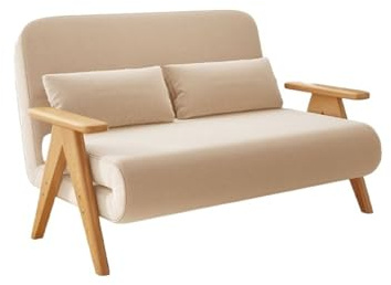 CJHFR472SG Modern Klappbares Schlafsofa, multifunktional, Einzelbett, Massivholz Sofa Bett(XL)