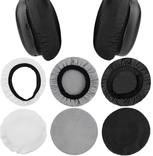 VONJUMA 6 Pezzi Copricuffie Universale Cuscinetti Per Cuffie Copri Cuffie Elastici Lavabili Copri Orecchie Per Cuffie In Tessuto Flessibile Protezione Dal Sudore Per Palestra Gioco