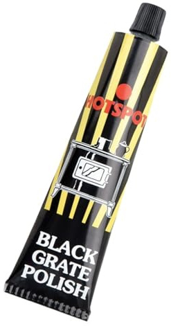 Hotspot Black Grate Polish, Easy-to-Apply, Long-Lasting Protection, Rust Prevention, Perfect For Fireplace Grates, Stove Grates, Barbecue Grills, Deep Black Finish, Heat-Resistant, 75ml