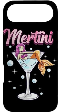 Martini Glass With Mermaid Pun Mertini Bartender Drink Case for iPhone Air