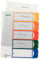 Leitz Register für A4, PC-beschriftbares Deckblatt und 5 Trennblätter, Taben mit Zahlenaufdruck 1-5, Überbreite, Weiß/Mehrfarbig, Polypropylen, 12910000