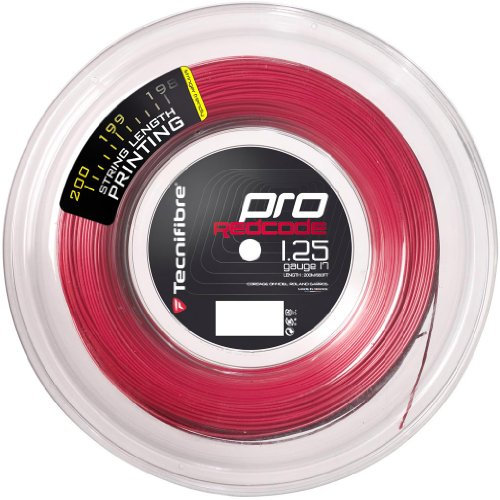 TECNIFIBRE - Pro Red Code Tennissaite 200m Rolle; Stärke 1,25mm