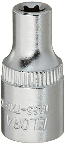 Elora 1455060052000 1455-TXE Torx-Stecknuss, mehrfarbig, 4,75 mm 1/4 Zoll