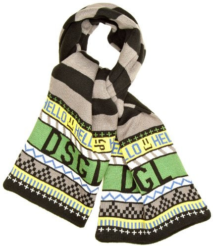 Desigual Jungen Schal 27X3684, Gr. one size (U), Schwarz (2000 Negro)