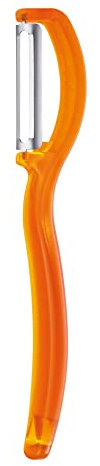 triangle 50 048 50 00 Vertikalschäler glatte Klinge, orange Made in Solingen/Germany professionelle Qualität Universalschäler Sparschäler Gemüseschäler