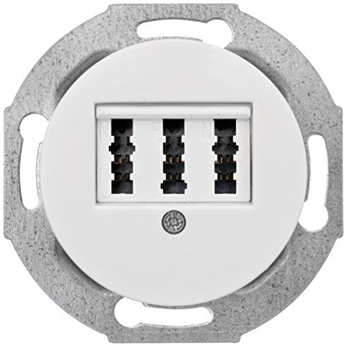 THPG Kombi-UP-3-fach-TAE-Steckdose, NFN, Zentralplatte Duroplast
