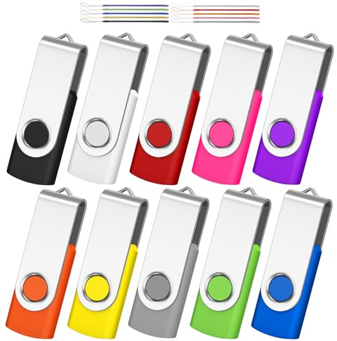 AreTop 4 GB USB 2.0 Flash Drive Memory Stick Fold Pulgar Almacenamiento Stick Pen Diseño Giratorio