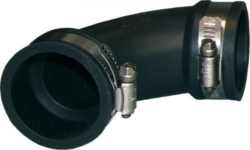 AQUARISTIK-PARADIES Flex. PVC-Manschette, 90° Bogen, Ø 63-50 mm