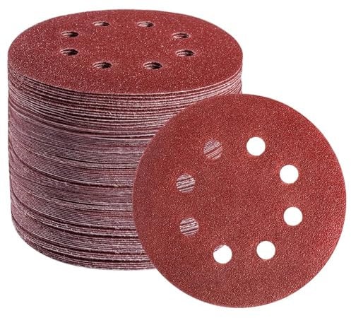 EETools® 40 Pieces 40G 125mm Medium Sanding Discs for Bosch PEX 220/300 Random Orbital Sander …