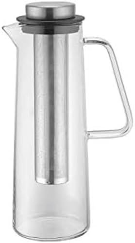 Weis - CARAFE EN VERRE BOROSCILICATE FILTRE LONG EN INOX 1L - WEIS