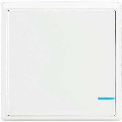 Funkschalter, Thinkbee 1 Taste Lichtschalter Dauerhaft Wasserdichter Wireless Lichtschalter Einfache Installation beim Zuhause Büro Restaurant Fabrik usw., -30 ~ + 75 ℃