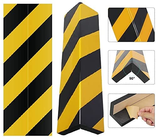 BUZIFU Protector Columnas Garaje 2 Piezas Esquinas Garaje Pilares para Parachoques Aparcamiento Pared Golpes Coche para Cualquier Estacionamiento