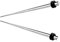 KJM FASHION 2 Stk Chirurgenstahl 2mm 12g Taper schwarzen O-Ringen Ohr Taper Dernstab Lang Ohrstecker Flesh Plug Ring Expander Stretcher Piercing Schmuck 5270