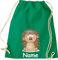Shirtinstyle Gym Sack Kinder Turnbeutel Tiere Igel mit Wunschnamen, Beutel Tasche, Farbe Kellygreen