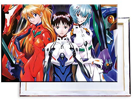 Unified Distribution Neon Genesis Evangelion - 100x70 cm Kunstdruck auf Leinwand • erstklassige Druckqualität • Dekoration • Wandbild