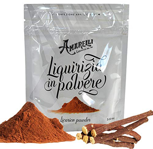 Amarelli Liquirizia in Polvere Pura - 100 g - Gusto Intenso e Naturale - Ideale per Dolci e Bevande