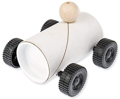 matches21 HOME & HOBBY Rennauto DIY Karton Bastelset für Kinder ab 6 Jahren Kreativset Auto zum Bemalen & Basteln