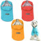BPS BPS-9700AZ Wasserdichte Regenjacke für Haustiere, Hunde, mit Kapuze, Tasche für kleine, mittelgroße und große Hunde, aus 100 % Polyester (S, Blau)