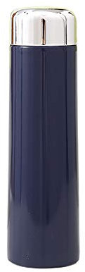 HUI JIN 1 botella de agua portátil de acero inoxidable, tamaño pequeño, color azul escolar, 250 ml