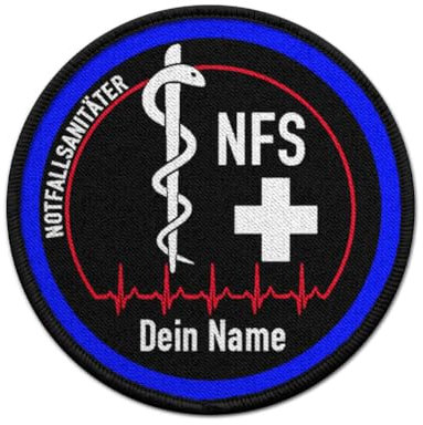 Copytec Personalisierbarer Notfallsanitäter Patch 75mm#36780