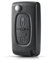 AUTOZOCO Carcasa Mando Llave De Coche 2 Botones Compatible con Citroen Y Peugeot Negro, Modelos 206, 107, 207, 307, 407 y C2, C3, C4, C5, C6 - Sin zocalo de Pila