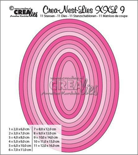 Crealies Crea-Nest-Lies XXL Stanzschablone no.9 Oval