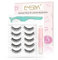 EMEDA Natürliche 3D Wimpern mit Kleber Und Pinzette 5 Paar Kurze Wimpern mit Kleber Natürlicher Look Falsche Wimpern Set Wispernde Streifenwimpern mit Applikator (natürlich 01)