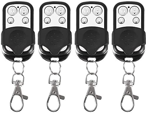 4 Telecomandi Universali Cancello Automatico Frequenza 433,92 Mhz Codice Fisso Radiocomando portachiavi per auto garage porta cancello