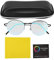 Brillen für Farbenblindheit - Farbenblinde Brille Rot Grün - Edelstahl PC Brille Schwarz - Korrigierende Brille für Farbenblindheit - Indoor Outdoor