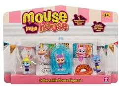 BANDAI Millie and Friends Mouse in The House CO07708 Pack of 5 Figures Toys, Collectible Toys, Imaginative Play, for Kids Ages 3 to 7