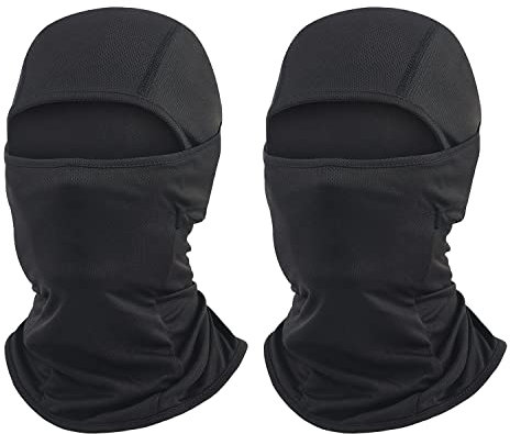FIBOUND 2 Stück Gesichtsmaske Sturmhaube, Balaclava, UV-Schutz, Atmungsaktiv, Winddicht, für Herren, Damen, Outdoor Sports