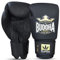 BUDDHA FIGHT WEAR – Thailand-Boxhandschuhe – Muay Thai – Kickboxen – hochwertiges Kunstleder – geruchshemmender Innenstoff – verstärkte Nähte – mattschwarze Farbe – Größe 16 Oz