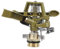 Tomotato Impulsregner, G3/4 Zoll Gartensprinkler 360° Kreisregner Rasensprenger Impulsregner Kopf für Garten Rasen Bewässerungssystem, Sprühdurchmesser: 10-20m