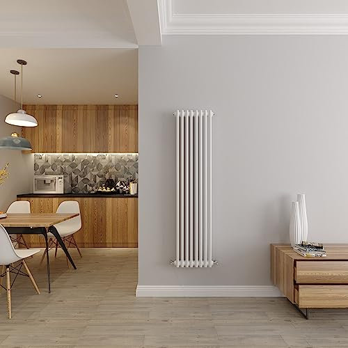 Radiatori a 2 colonne in ghisa stile riscaldamento centralizzato radiatore verticale bianco 1500x380mm perfetto per Kithcen, soggiorno, bagno