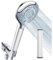 Vitasense Duschkopf mit Kalkfilter - Wassersparend Universal Shower Head with Filter, 3 Wasserstände, hoher Wasserdruck, Duschkopf Regendusche mit Kalkfilter, Duschkopffilter, Chroom