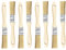 TubeRoo Painting Brush Set 8 x 20 mm Small Flat Brush for Varnishes Oils Wall Paints Acrylic Paint Brush Varnish Brush Paint Brush on Wood Metal