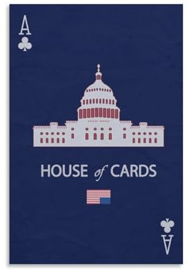 MUTYNE House of Cards Comic Poster Dekorative Malerei Leinwand Wandkunst Wohnzimmer Poster Schlafzimmer Malerei 16x24inch(40x60cm)