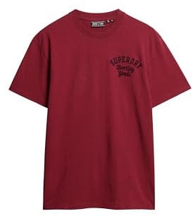 Superdry Herren T-Shirt, Rot (Chili Pepper Red), XXL