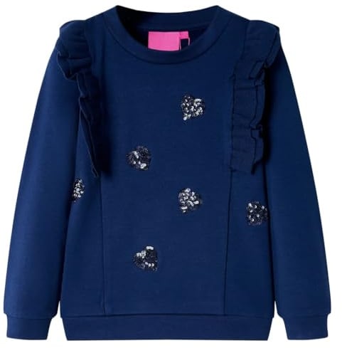 Kinder Sweatshirt mit Herzmuster Langarmshirt Pullover Pulli Kinderpullover