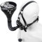 Leder Maske Mit Stopper Ball Und Piss Trichter, SM Harness Bondage Set Urinal Piss Trichter Öffnen Mouth Gag Fetisch Slave Extrem Sexspielzeug Für Frauen Männer Paare (Schwarz)