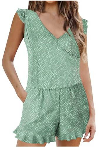 Women Swim Romper with Built in Bra and Pockets One Piece Full Coverage Bathing Suits Jumpsuit Swimsuit Push Up Swimwear Swimming Costume Beachwear