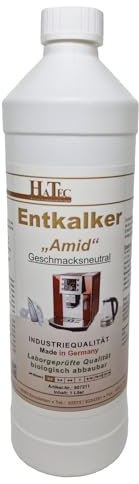 HaTec - Descalcificador universal Amid de 1 litro 10-20 descalcificación, sabor completo a partir de la primera taza, descalcificación para Delonghi, Siemens, EQ, Bosch, Krups, Jura, Miele, Melitta,